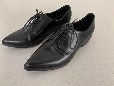 Jean Paul Gaultier X Target Black Leather Oxford Brogues Dressy Shoes Size 7 • $99.95