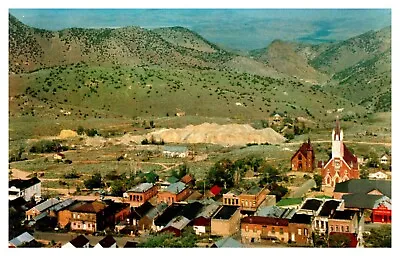 Virginia City NV Nevada Silver Mining Town Aerial View Chrome Postcard • $5.94
