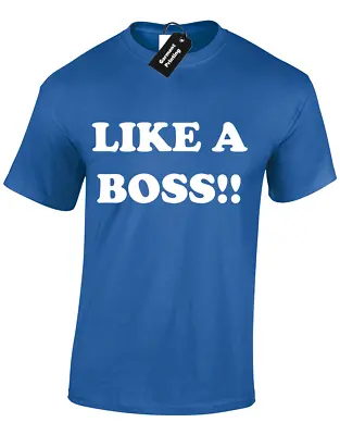 Like A Boss Mens T Shirt Cool Lonely Swag Quote Island Meme Novelty S - 5xl • £9.99