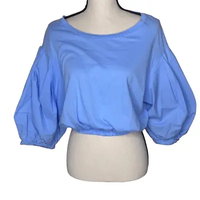 NEW Zara Balloon Sleeve Cropped Top NWT • $35