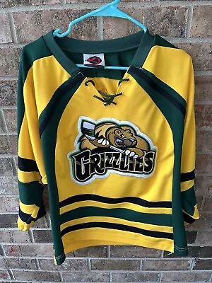 SWEET Vintage K1 Utah Denver Grizzliee Hockey Jersey Youth XL Men's S SEWN • $29.95