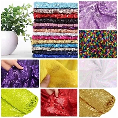 £1.20 • Buy Sequin Fabric Sparkly Shiny Bling Material Cloth 130cm Wide Sample 1, 1/2 Metre