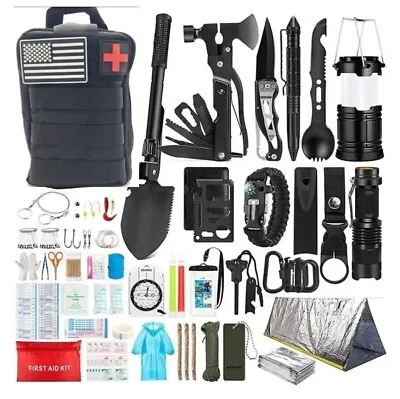 Emergency Survival Kit First Aid Bug Out Military Prepper Kit 250 Piece Set $98 • $59.99