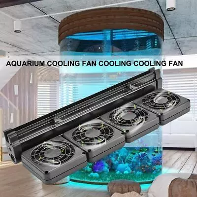 Mini Aquarium Cooling Fan Fish Tank Mute Chiller Marine Pond Fan (EU 4FAN) • $41.89