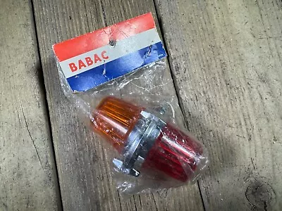 BABAC Light Vintage Bike Bicycle Rear Orange Red Light Dynamo Battery NOS • $99.99