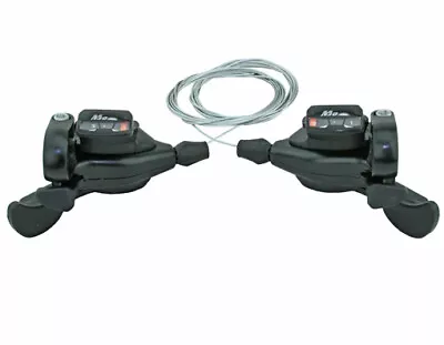 New! Bicycle Genuine Sun Race 8 Speed Trigger Shifter Set Dlm-33 In Black. • $34.94