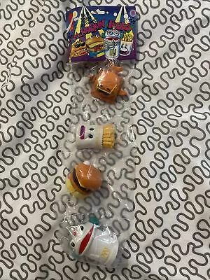 McDonalds Rare 1992 McRockin Food World Tour - Wind Up Toys Fries Drink Burger • $47.01