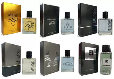 Set Of 3 Men's Perfume Milano Man Scent Fragrance  Eau De Toilette For Men Gift • £12.99