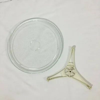 Haier 10.5  Glass Platter & Roller Assembly Parts For MW7558W Microwave Oven • $24.99