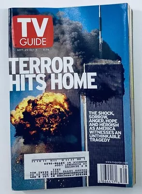 TV Guide Magazine September 29 2001 World Trade Center NY Metro Ed. • $9.95