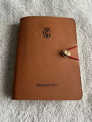 £15 • Buy Beautiful GOODWOOD LEATHER NOTEBOOK Note Pad Golf FOS Festival Revival Brown