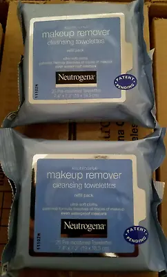 2 Packs (25) Neutrogena Makeup Wipes Makeup Towelette Neutrogena Towelettes • $10.20