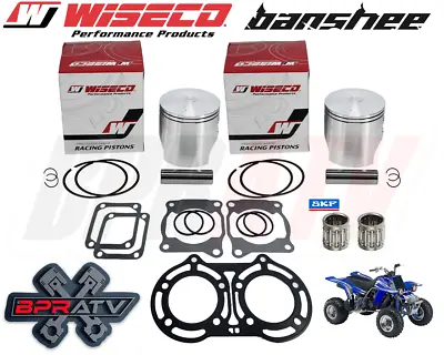 Banshee 64mm Stock Bore Wiseco Pro Lite Pistons Bearings Top End Gaskets Kit • $237.98