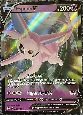 Pokemon TCG - Espeon V Holo Rare - 064/203 - Evolving Skies • $1.99