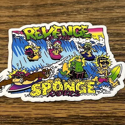 T & C Revenge Of The Sponge Riders Rare Surf Sticker Surfing Rare • $3