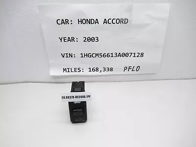 2003-2007  Honda Accord Sunroof Moonroof Open Control Switch M19833 OEM • $10