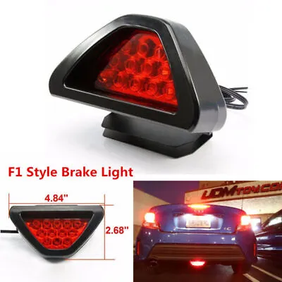 F1 Style 12 LED Rear Tail Brake Stop Light 3rd Red Strobe Safety Fog Lamp Bumper • $13.10
