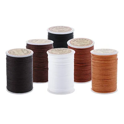 £5.88 • Buy 0.55mm Polyester Waxed Thread Cord For Leather Canvas Tent Sewing Supplies