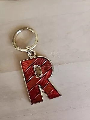 Keychain Letter R Gold Toned Redish Colors Purse Charm Personal Name Represent • $9.95