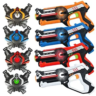 FORHISHER Upgraded Laser Tag Game For Kids Laser Tag Set 4 Player Pack With Vest • £73.12