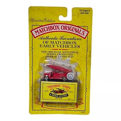 Matchbox Originals No 9 1948 Dennis F2 Fire Engine A Moko Lesney Limited Edition • $13.96