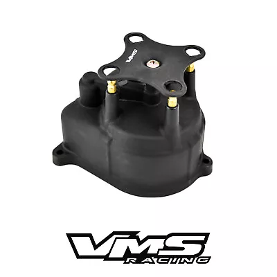 Black Oe Pro Style Racing Distributor Cap For 92-95 Honda Civic Eg D15 D16 • $39.95