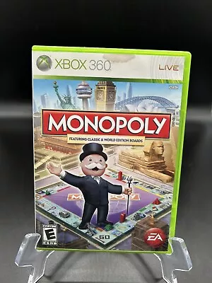 Monopoly (Microsoft Xbox 360 2008 EA) W/Manual Disc Case & Cover Art!!! • $9.99