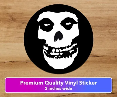 Misfits Skull Music Premium Vinyl Decal Sticker 3 Inches Free Shipping Punk Rock • $4.49