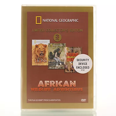 National Geographic African Wildlife Adventures DVD All Regions Free Postage • $14.95