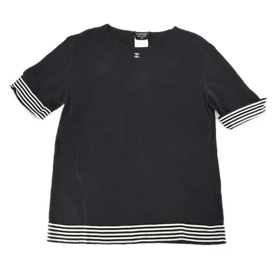 Chanel T-shirt Tops Black #40 161076 • £476.39