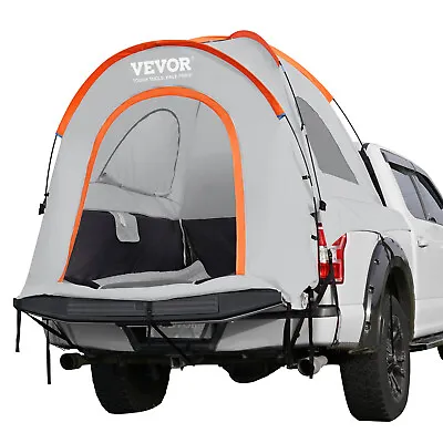 VEVOR Truck Bed Tent 5.5'-6' Pickup Tent With Rainfly Carry Bag For Camping • £56.39