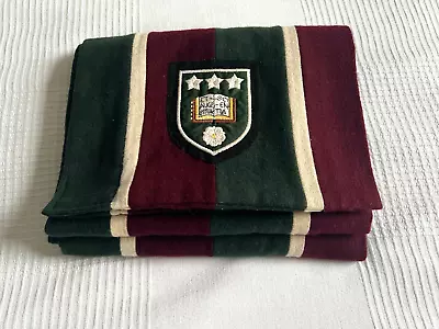 £37.99 • Buy Vintage COLLEGE SCARF Leeds Uni Wool Embroidered FILASPUN BRADFORD 40s 50s 60s