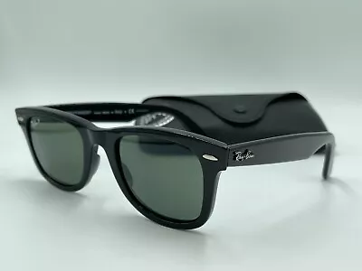 Ray Ban RB4340 601/58 50mm WAYFARER EASE Black/POLARIZED Green G-15 AUTHENTIC • $75