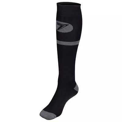 Seven 1120010-046-L/XL Rival ATK DOT MX Socks Size 9-13 Charcoal/Black • $32.50