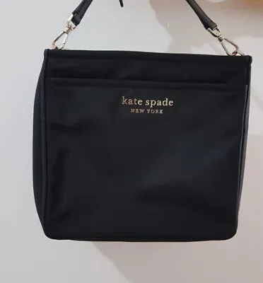 Kate Spade New York Daily Medium Swing Pack Shoulder Crossbody Bag Black Nylon • $49.90