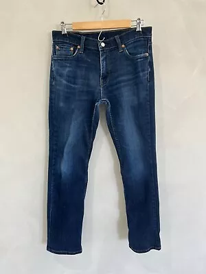 Levis Jeans Men 30 X 30 Blue Slim Straight Leg 511 Dark Wash Denim Classic • $9.99