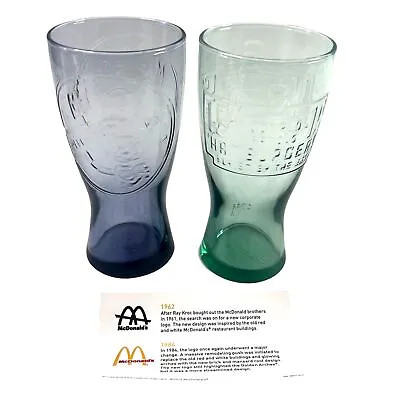 2012 McDonalds Collector Glasses Set Of 2 Retro Promo • $18.15