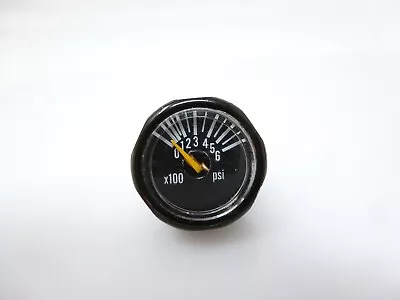 Black Micro 5000 Psi Pressure Gauge Paintball Hpa Air Compressed Carbon Tank • $10.95