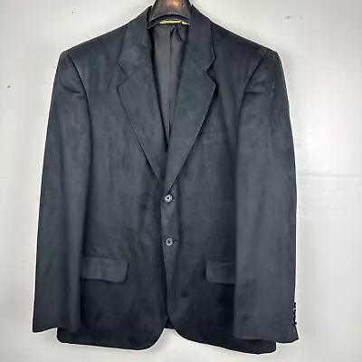 Vtg Cubavera | Microfiber Faux Suede Blazer Sport Coat | 42 R • $20.25