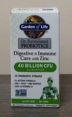 $12.99 • Buy Garden Of Life Dr Formulated Probiotic Digestive & Immune Care With Zinc 30 Caps