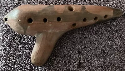 Ocarina Clay Flute South America  Musical 12 Hole Sweet Potato Vintage - RARE • $92