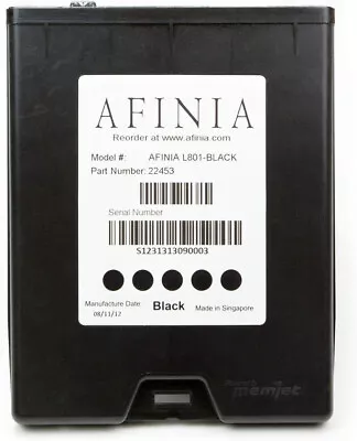 Afinia L901/CP950 Plus VersaPass N Black Memjet Ink Cartride 250 Ml 26730 • $225