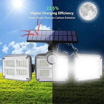 50000LM LED Solar Motion Sensor Light Outdoor Garden Wall Security Flood Lamp • $15.85