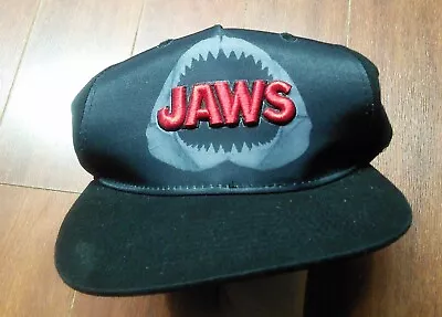 Official Universal Studios X Jaws Hat Snapback Movie Promo Black Adjustable • $24.99