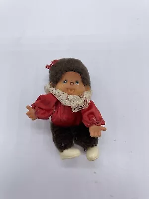 Vintage Monchhichi Clip-Ons Birthday Girl Red Dress Mattel Japan Toys - Read • $9.99