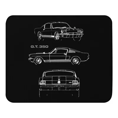 1965 Mustang Shelby GT350 Collector Car Gift Sketch Art Mouse Pad • $21.69
