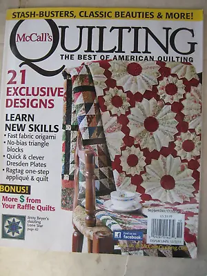 McCalls Quilting Sept.Oct/ 2011 Stash-Busters/Classics • $4.49