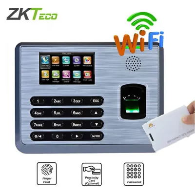 £135.47 • Buy ZKTeco TX628 TCP/IP RFID USB Biometric Fingerprint Time Attendance Time Clock