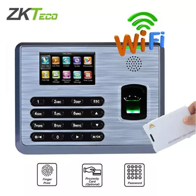 £135.47 • Buy ZKTeco TX628 TCP/IP RFID USB Biometric Fingerprint Time Attendance Time Clock