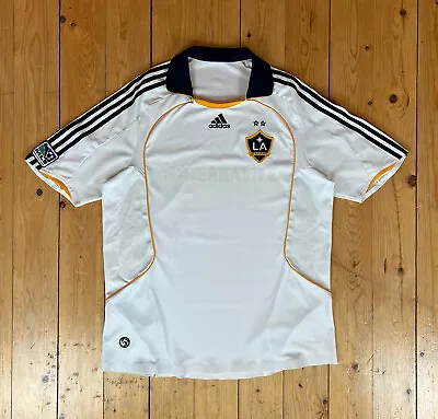 £30 • Buy Adidas LA Galaxy 2007-08 Home Shirt Jersey Top XL White MLS 07/08